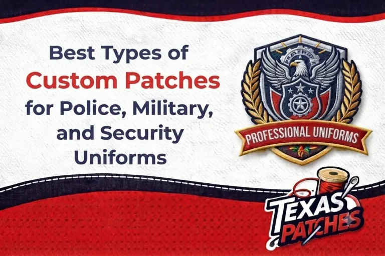 Best Types of Custom Patches for Police, Military, and Security Uniforms