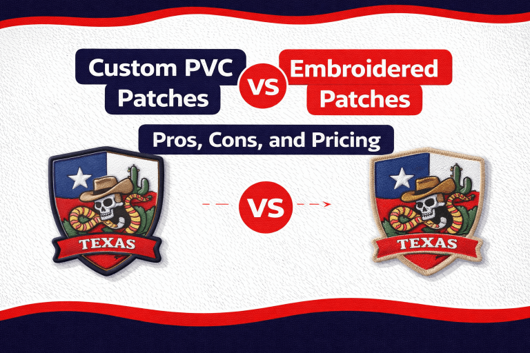 Custom PVC Patches vs Embroidered Patches Pros, Cons, and Pricing