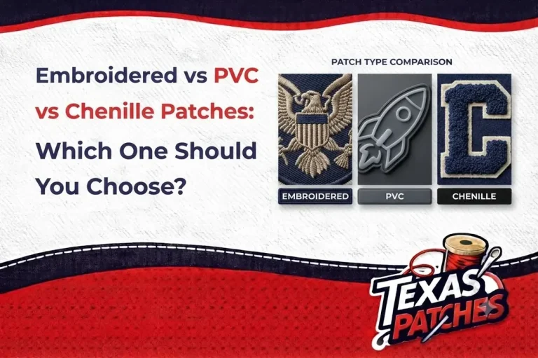 Embroidered vs PVC vs Chenille Patches Which One Should You Choose
